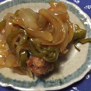 唐揚げのカレーあんかけ